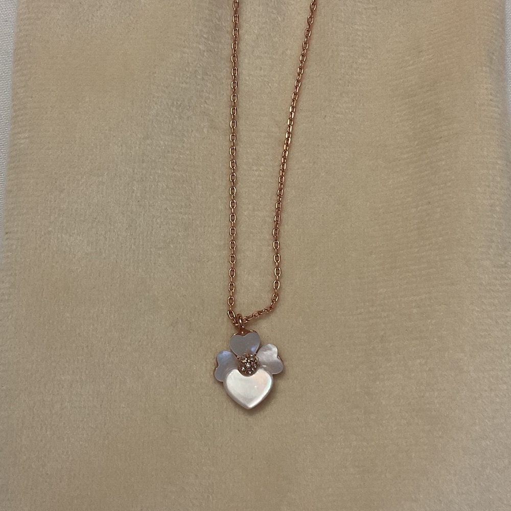 Elegant Rose Gold Heart Pendant Necklace
